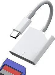 USB C SD Card Reader for iPhone 16 15 Pro Adapter Compatible for Samsung S24 MacBook Android Type C Laptop for iPad Computer Accessories Digital Camera Memory Photo Transfer Extreme Flash Drive Stick