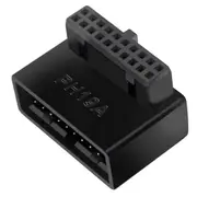 PH19A USB 3.0 Internal Header USB3.0 19/20P Socket Adapter Converter for Computer Motherboard Black