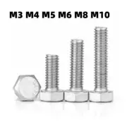 10X Flanged Hex Bolts Nut Washers Set Kit Assortment M3 M4 M5 M6 M8 M10 Hex Head