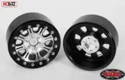 RC4WD Raceline Monster 2.2" Beadlock Wheels Z-W0174 Axial Bomber Silver / Black