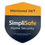SimpliSafe Simpli Safe Yellow Blue Plastic Home Security Monitoring Yard Sign