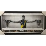 TRENT COTCHIN RICHMOND TIGERS SIGNED FRAMED POSTER DUSTIN MARTIN AFL MEMORABILIA