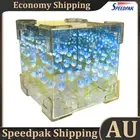 Tulip Night Light Handmade DIY Magic Cube Tulips Flower Table Lamp Mirror(2B) AU