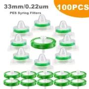 Sterile PES Syringe Filter0.22μm,33mm,Hydrophilic,Individual,HPLC,Lab Filtration