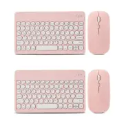 2 Pack Ultra-Slim Bluetooth Keyboard and Mouse Portable Mini Wireless Keyboar...