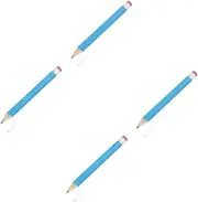 SHINEOFI 4pcs Funny Big Pencil Jumbo Pencils for Boys and Girls Adults School Kindergarten Office Wooden Giant Pencils Eraser