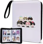 Swico Remado Kpop Merch Photocard Binder Cute 400 Pockets Photocard Holder Book Photo Album for Lomo Cards Jung Kook V Jimin Suga J-Hope Jin RM