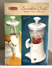 NIB 32oz Back To Basics Smoothie Chill Maker Better Than A Blender Dispenser Ice