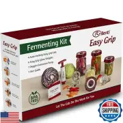 Mason Jar Fermentation Kit - Food Grade Fermenting Lids for Wide Mouth Mason