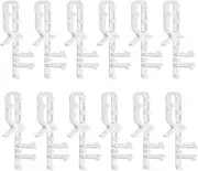 [MUCKLILY] 12Pcs Transparent Blind Valance Clips Easy DIY Installation for Window Blinds Sturdy Holders for Home Use Reliable Curtain Accessories Secure Your Drapes Effortlessly