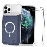 Wireless Charging Case for iPhone 11 Pro, 10000mAh High Capacity Blue