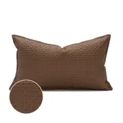 30*50cm Faux Leather Cushion Cover Pillow Cover Pillow Case for Decorative Throw Sofa Couch Bed Chair Living Room Bedroom