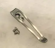 Satin Titanium Deep Carry Pocket Clip For Kershaw Natrix & Natrix XL Knife