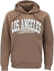 FIL Mens Fleece Hoodie Pullover Hooded Embroidered Jumper Sweater- Los Angeles