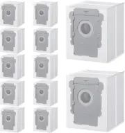 12 Pack Vacuum Dust Bags Compatible with Irobot Roomba i3, i3+, i4, i4+, i6, i..