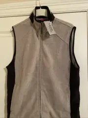 Izod Advantage Performance Sport Flex Micro Tech Fleece Vest Men's Size M New