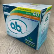 O.B. Tampons Multi-Pack Regular-Super-Super Plus 40 Ct Non-Applicator Fluid Lock
