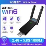 Bluetooth 5.3 1800Mbps Wifi6 USB Adapter Dual Band 2.4G/5Ghz Wireless Wifi Recei