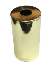 New 1 7/8" Lamp Socket Cup For Short Candelabra Sockets, Polished Brass Finish
