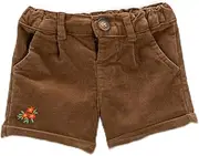 [Koton] Babygirls Corduroy Embroidered Detail Cotton Shorts