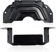 2 Pcs 783-06424A-0637 Black Deck Belt Cover Compatible with MTD, Troy-Bilt, Craftsman Lawn Mower for 42" 46" Deck Spindle Pulley Belt Guard Cover, Replaces 783-06424A (Black)