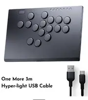 Haute42 Aluminium Alloy joystick Arcade Hitbox Leverless Controller Controle Arcade For PC/ Ps4 / ps5/Steam Fightstick Hitbox M16 Plus 1.5M3M