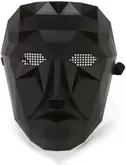 Yeesabella Korean Traditional Game Guard Mask, Novelty Masks Circle Triangle Square Boss Front Frontman, Face Mask for Soldier- Guardian, Player, Costume, Carnival, Theme Party
