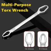 8-22mm Universal Wrench Self-tightening Adjustable Double-head Spanner Home Tool