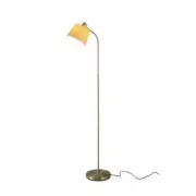 Roderick Moden Elegant Metal Base Fabric Shade Standing Floor Light Lamp Brass/K