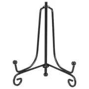 2pcs 4 Inch Display Plate Holder, Iron Decorative Easel Stand Black