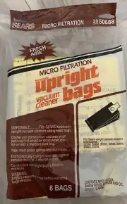 Sears Kenmore Vacuum Cleaner Upright Bags 20 50688 Micro Filtration 8 Pack