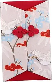Amosfun Chinese Style Year Envelope Emulation Silk Storage Bag Money Pocket Birthday Present
