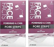 12x Face Facts Witch Hazel Forehead & Chin Pore Strips – Bundled by Smart Cutie