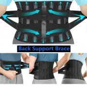 Lower Back Support Brace Lumbar Waist Belt Double Pull Breathable Belt Women Men