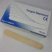 100x 6" Wooden Tongue Depressor Waxing Stick Spatula DIY Craft Home Beauty Salon