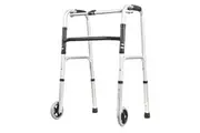 Deluxe Zimmer Frame, Folding - Walking Frame With Wheels