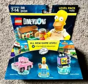 LEGO Dimensions HOMER SIMPSON Minifigure Pink Car Level Pack 71202 NEW! SEALED!