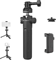 PGYTECH CapLock Extension Pole Tripod with Phone Clip for DJI OSMO Action 5/4, for Gopro Hero 13/12, OSMO Pocket, for Insta, XiaoYi, Feiyu Action Cameras with 1/4"-20 Thread Adapter