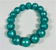 Lil’ Jumbl Baby Teething Bracelet - Metallic Turquoise