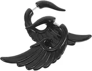 [Ipetboom] 1 Pair Acrylic Wings Earrings for Men and Comfortable for Various Occasions Unisex Earrings Fake Faux Ear Plug Taper Earrings