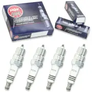 4pcs OMC AJ 14mm Hds Taper Seat NGK Iridium IX Spark Plugs Inboard Kit Set aq