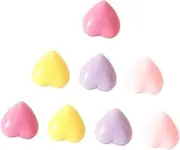 MINAOLULUS 8Pcs Heart Shaped Push Pins Thumb Tacks for Office Decor and Material for Bulletin Boards Photos Notes and Maps