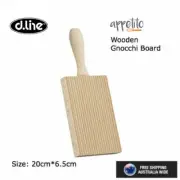Set of 2 Appetito Gnocchi Board, Rubberwood Rolling Pasta Maker