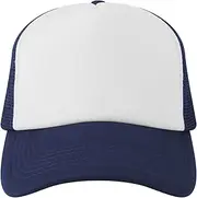 [TOPTIE] Blank 5 Panel Trucker Hat Foam Front Mesh Back 2 Tone Trucker Snapback Hat