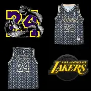 NBA LA LAKERS #24 KOBE BRYANT GOLD & BLACK Jersey QLD Seller SIZE SMALL