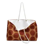 Bohemian Sunflower Orange & Brown Design Printed Weekender Bag Boho Themed Bag