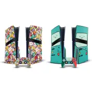 ADVENTURE TIME GRAPHICS VINYL SKIN DECAL FOR SONY PS5 PRO DISC EDITION BUNDLE