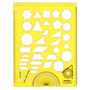 Multiple Geometric Shapes Combination Template Drawing Stencils Drafting Tools