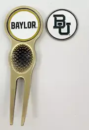 Collegiate NCAA Golf Divot Repair Tool Ballmark Bronze BAYLOR BEARS