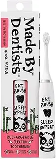Made By Dentists Rechargeable Electric Toothbrush for Kids with Replacement Heads (with 2 Replacement Heads and Charger) - Panda Version
